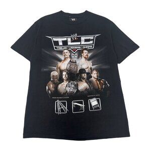 2009 WWE Tables Ladders Chairs Wrestling Tee M
